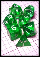 Dice : Dice - Dice Sets - Wiz Dice Green Transparent - eBay Mar 2015